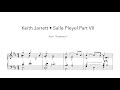 Keith Jarrett • piano transcription • Salle Pleyel Prt.VII from "Testament"