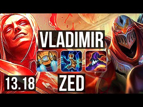 VLADIMIR vs ZED (MID) | 7/1/12, 1.0M mastery, Godlike, 400+ games | EUW Master | 13.18