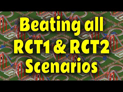Beating all 146 RollerCoaster Tycoon 1 & 2 Scenarios in one Sitting
