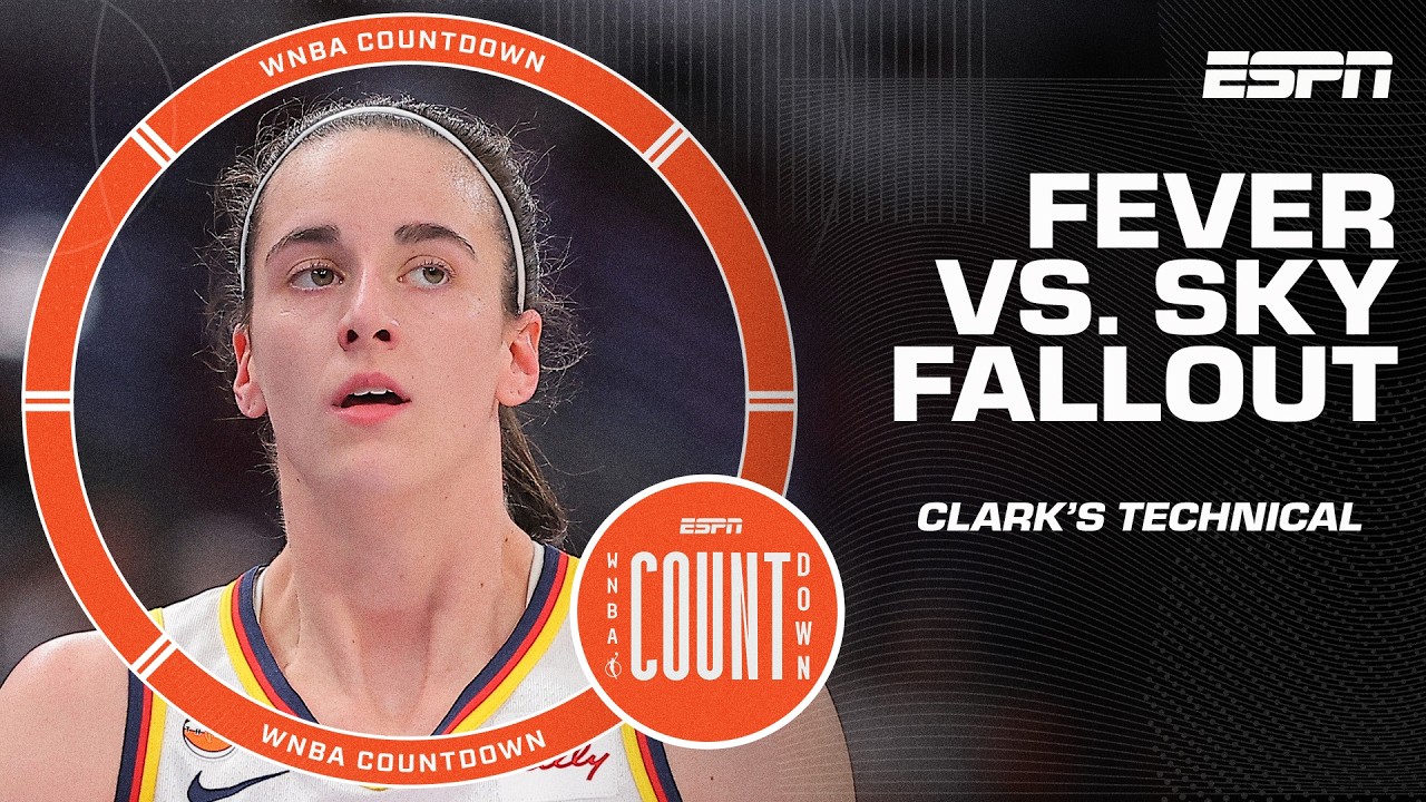 Caitlin Clark's technical rescinded + Sophie Cunningham-DiJonai Carrington reaction | WNBA Countdown