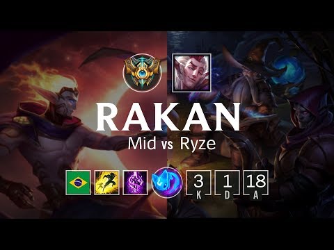 Rakan Mid vs Ryze - BR Challenger Patch 8.7