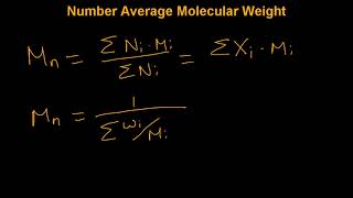Number Average Molecular Weight of Polymers