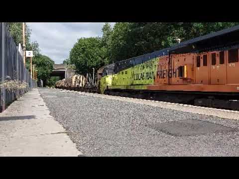 Colas Rail Freight 70814 working 6C37 passing through Telford Central
