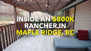Inside an $800K Rancher in Maple Ridge, BC