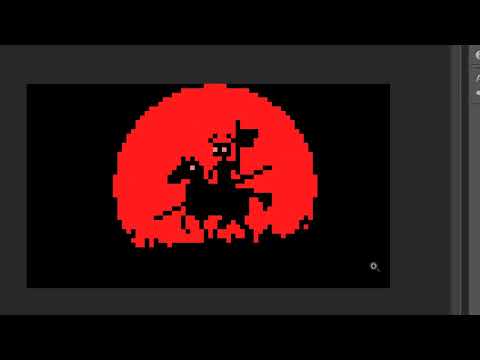 MAKING PIXEL ART - RED HORSE