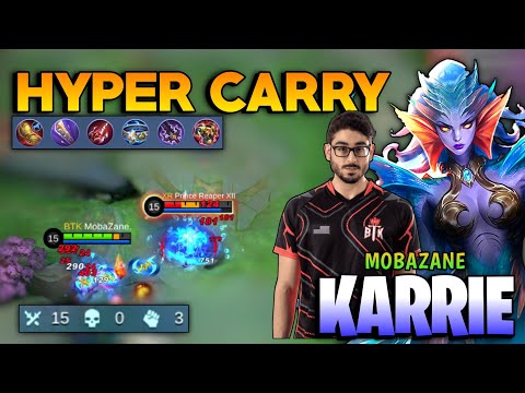 100% Immortal! Karrie Perfect Gameplay [ Top Global Karrie Best Build 2022 ] By Mobazane - MLBB