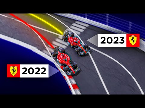 Is Ferrari's 2022 car SLOWER than 2023? - 3D Analysis