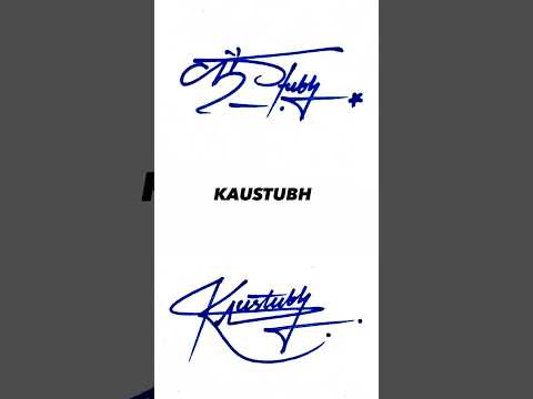 For KAUSTUBH…✍️ #subscribe the channel #100 #calligraphy #handwriting #trending #viral #shortvideo