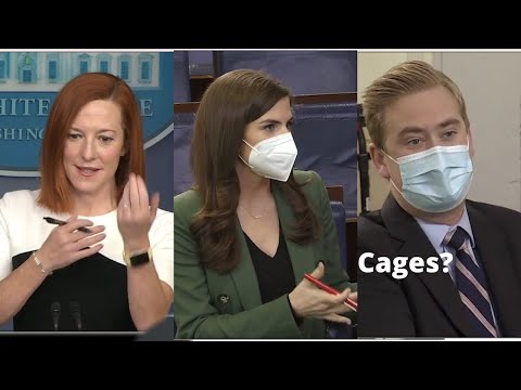 kids being kept in cages: Reporter confronted Jen Psaki 2/23/2021