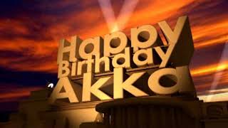Happy Birthday Akka