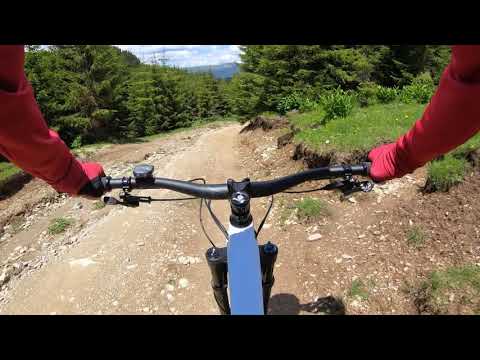 Coborare pe MTB din Strategica la Curmatura Vidrutei, traseu complet