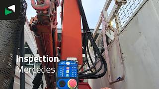 덤프 트럭 Mercedes-Benz Axor 1828 4X2 HMF 1063K2 Kran Crane Marrel 3-way tipper Steel su | 이미지 4 - Autoline