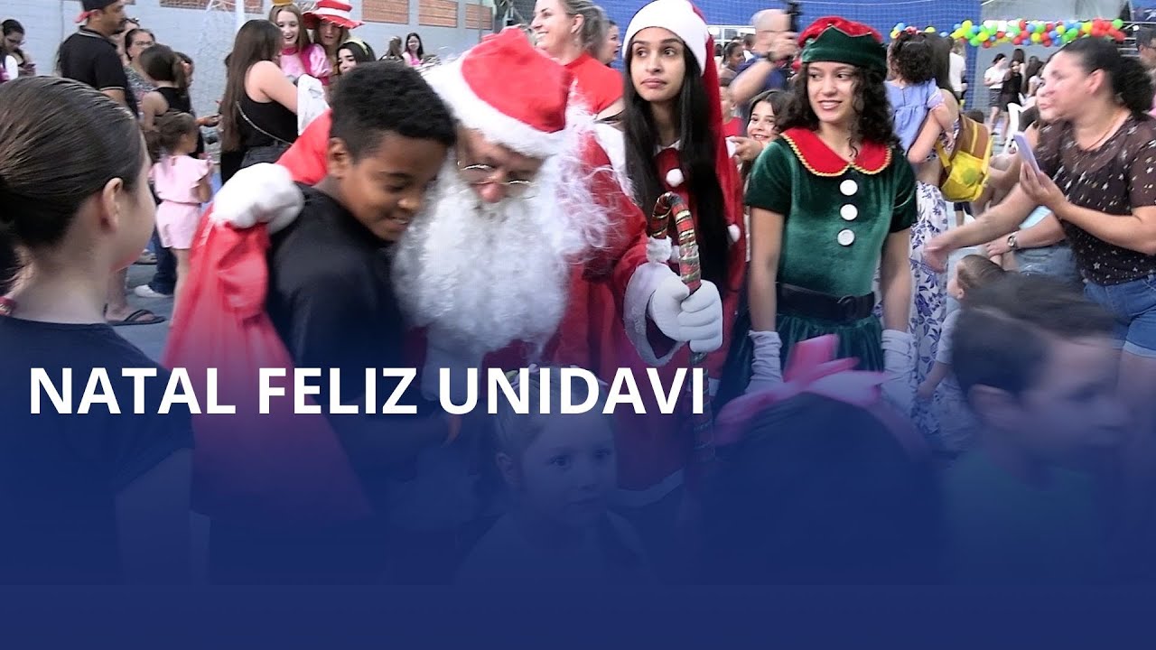 Natal que encanta: Unidavi reúne centenas de crianças em Rio do Sul