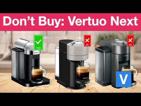 Nespresso Vertuo Next Coffee and Espresso Maker by DeLonghi, Creamy White with Gold with Capsules video review thumbnail