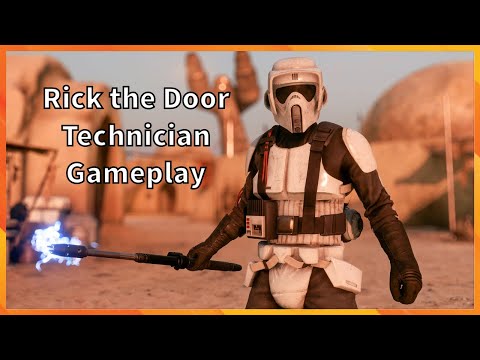 Rick the Door Technician Gameplay Star Wars Battlefront 2