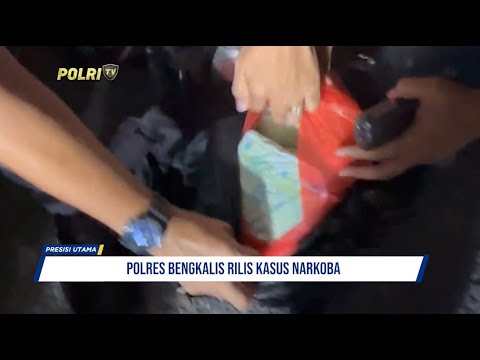 POLRES BENGKALIS RILIS KASUS NARKOBA