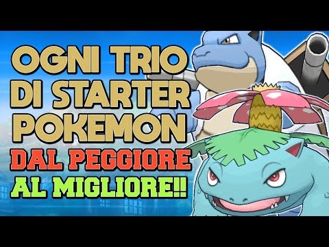 Ogni Trio Di Starter Nei Giochi Pokemon Dal Peggiore Al Migliore!!