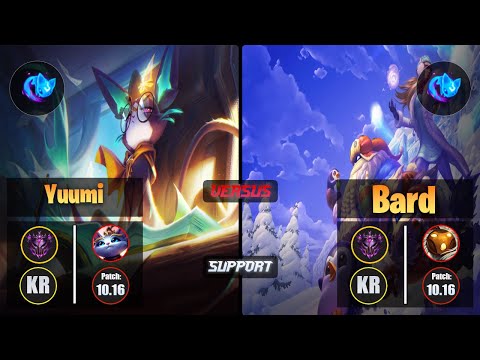 Master YUUMI [Summon Aery] (Support) VS  BARD - Master KR Patch 10.16