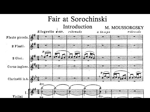 [Score] Mussorgsky - Introduction to "The Fair at Sorochyntsi" (for orchestra)