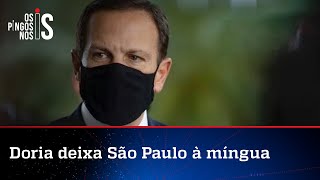 Doria abandona SP e gasta apenas 45% do previsto para evitar enchentes