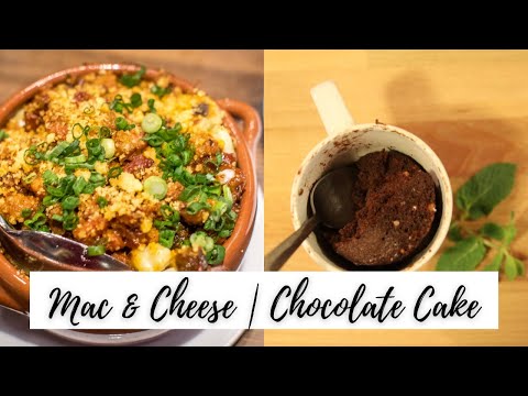 2 Mug Recipes In Microwave - Mac & Cheese | Chocolate Cake