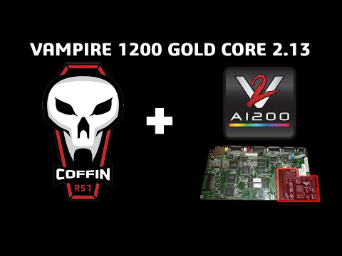 Amiga Vampire 1200 out now! Shown here running Gold 2.13 Dual IDE 720p
