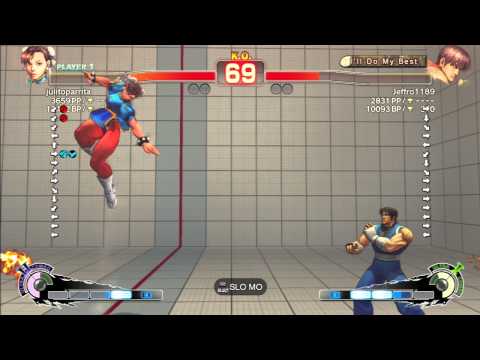 AE 2012- julitoparrita (Chun-Li) Vs Jeffro 1 189 (Guy) PSN Ranked