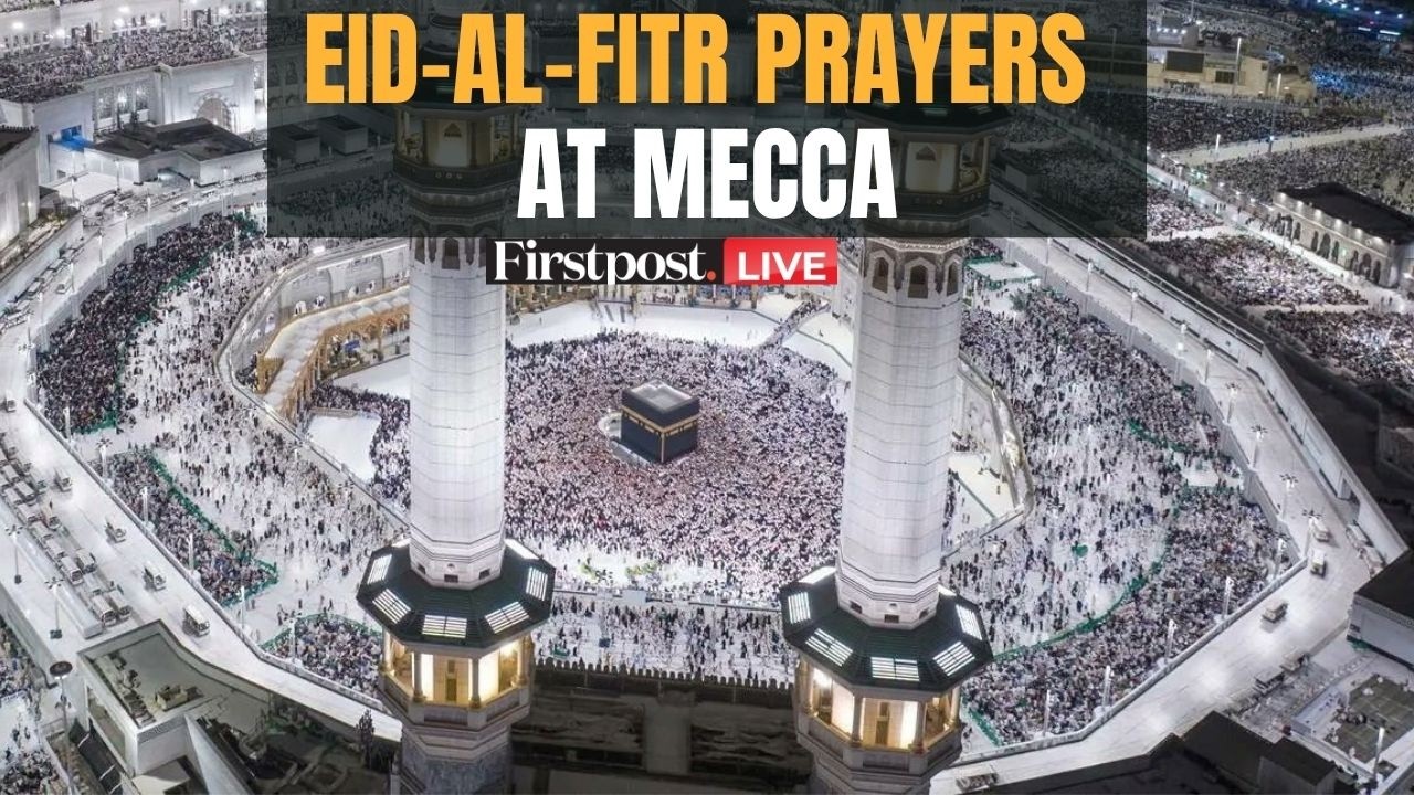 Eid LIVE: Thousands Gather at Mecca’s Grand Mosque for Eid Prayers | Ramadan | Eid Al Fitr | N18G