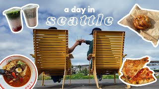 a day in seattle | trying new matcha spot, cafe hopping, capitol hill shopping ☺️