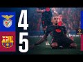 HIGHLIGHTS SL BENFICA 4 Vs 5 FC BARCELONA UEFA CHAMPIONS LEAGUE 24 25 WITH COMMENTARY