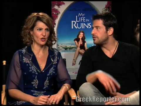 Nia Vardalos & Alexis Georgoulis talk about being a tourist and Filming in Greece 'My Life In Ruins'