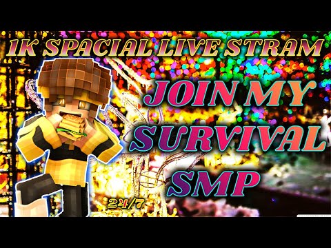 Join My Smp, 24/7 Minecraft Live Hindi