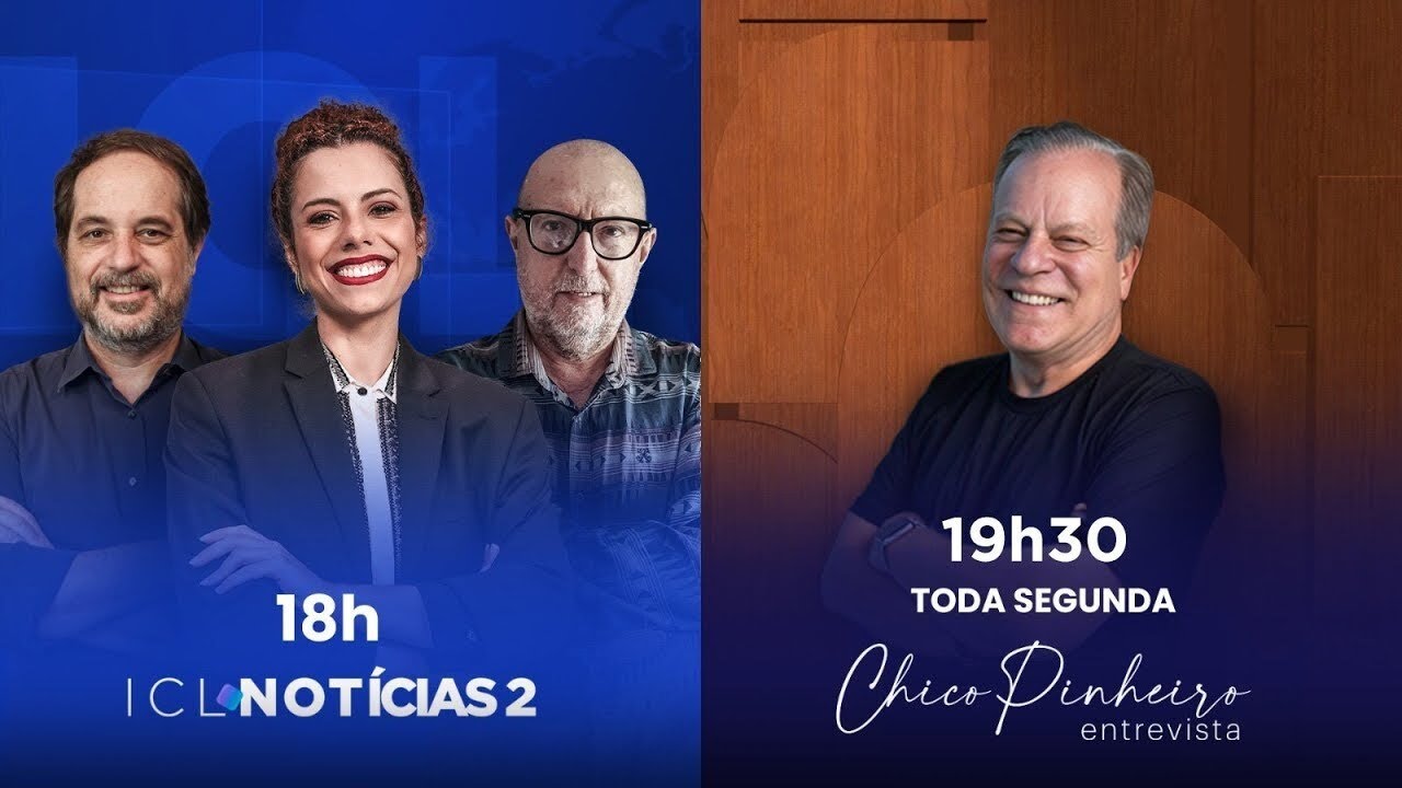 ICL NOTÍCIAS 2 E CHICO PINHEIRO ENTREVISTA - 26/NOVEMBRO ÀS 18H