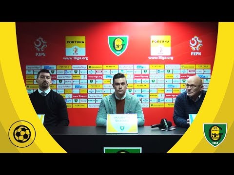 Konferencja po meczu GKS Katowice - Garbarnia Kraków 1:2 (23 10 2018)