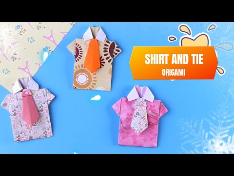 How to Make Origami Shirt and Tie| Origami Art | Paper Crafts