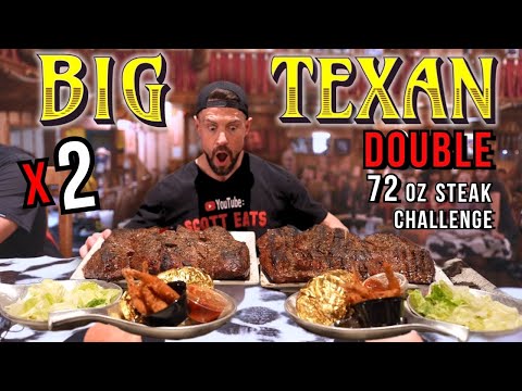 No Man Has Ever Done This... TWO 72oz Big Texan Steaks!