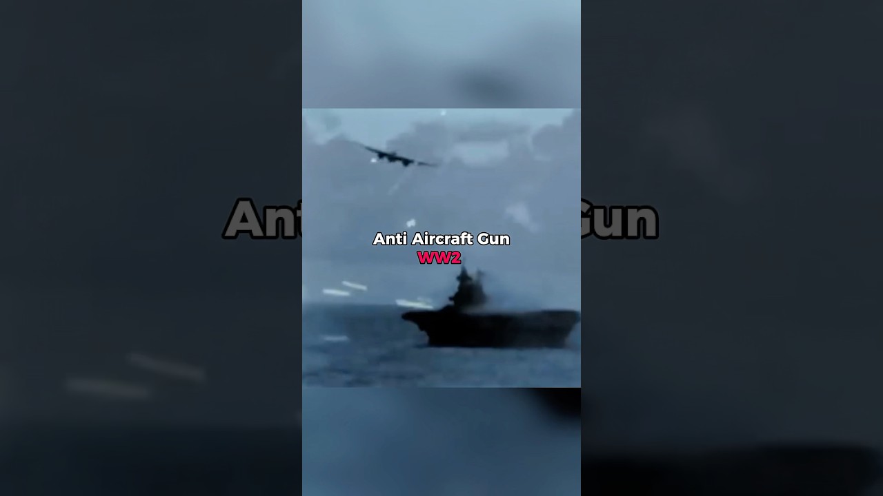 Anti Aircraft Gun Now vs Then WW2