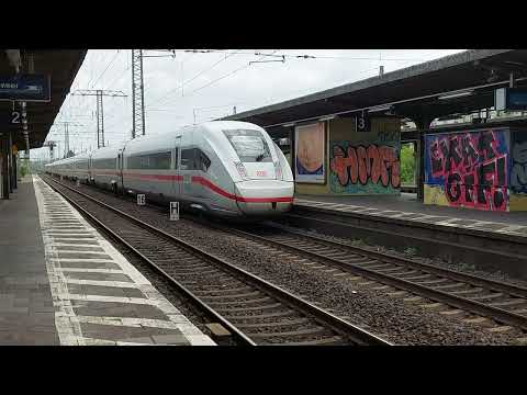 Zugdurchfahrt ICE 4 als ICE 690 nach Hamburg-Altona am Offenbacher Hbf