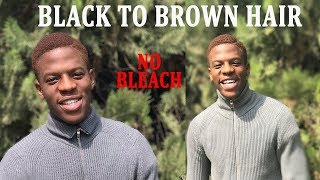 How To Dye Your Hair Brown From Black Without Using Bleach (Men/Women)