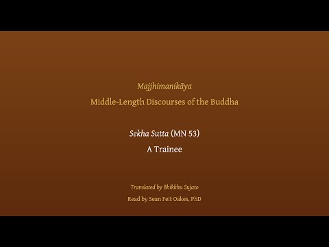 Sekha Sutta | A Trainee (MN 53), Read by Sean Feit Oakes
