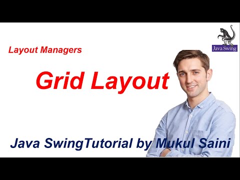 26 Java Swing Tutorial Layout Managers Grid Layout