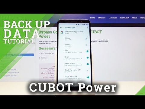 How to Backup Data in CUBOT Power - Enable Google Backup