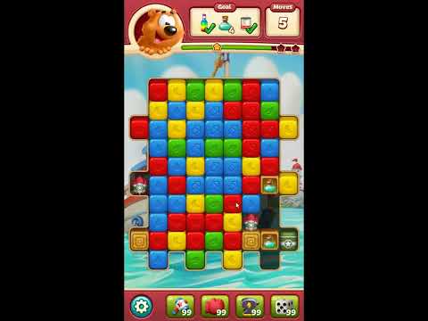 Toon Blast Level 8223 - NO BOOSTERS 🐻🐺🐱 | SKILLGAMING ✔️