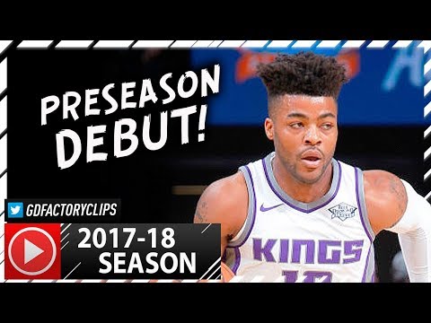 Frank Mason III Full PS Highlights vs Spurs (2017.10.02) - 16 Pts, 6 Reb, Preseason Debut!