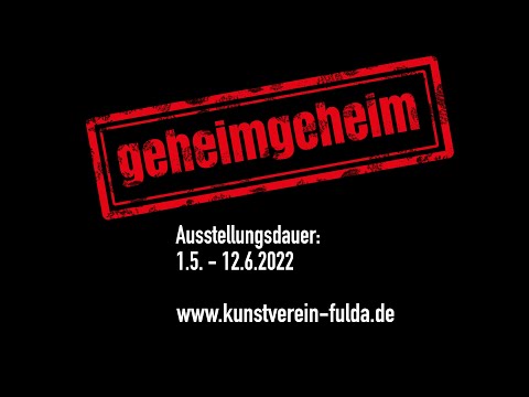 Kunstausstellung „geheimgeheim“ vom 1.5.- 12.6.2022