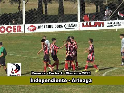Div. Reserva: Independiente 2-2 Arteaga / Fecha 1 (Clausura) / Liga Interprovincial / 25/06/23