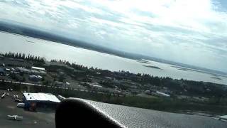 preview picture of video 'TakeOff Norman Wells Rwy 27 NWT Canada Cockpit View'
