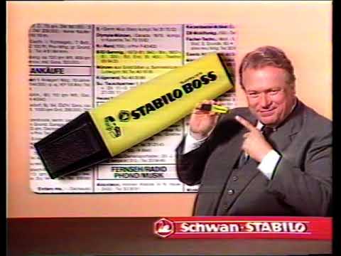 Stabilo Boss Werbung mit Günter Strack 1983