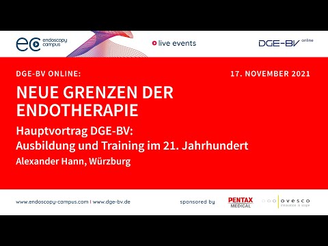 DGE-BV online Symposium - 17.11.2021: Vortrag A. Hann