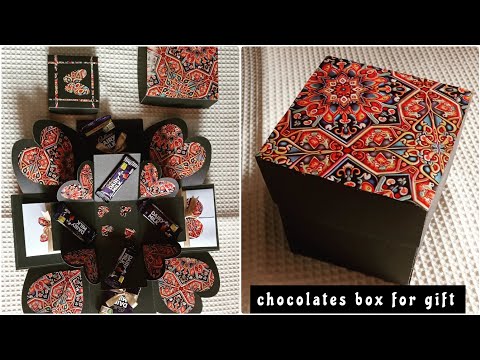 Handmade Chocolate gift box 🎁, available at my store #daraz #giftbox #chocolategiftbox #chocolatebox